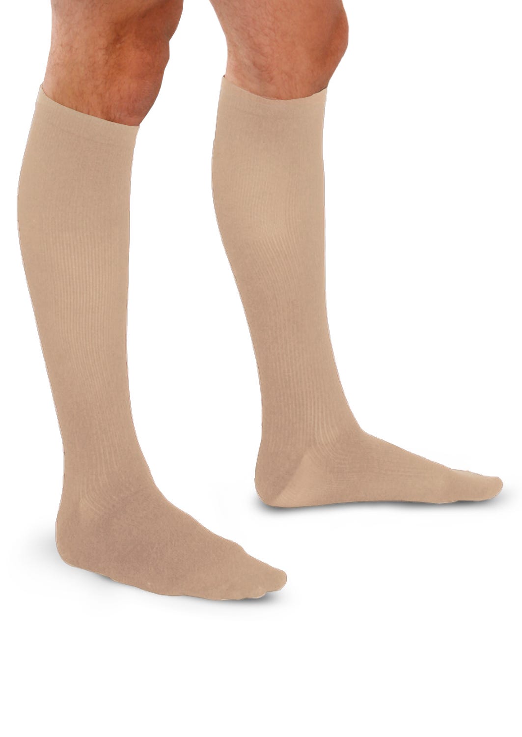 KNEE HIGH 15-20 MEN DRESS SOCK KHAKI MD TF