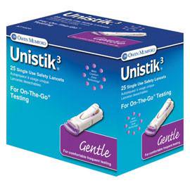 UNISTIK 3 LANCET SAFETY GENTLE 30G 100
