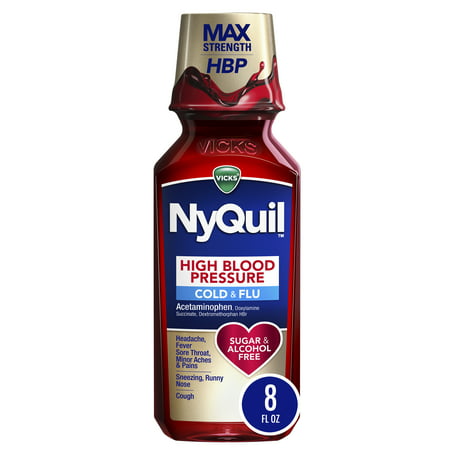 NYQUIL COLD & FLU HIGH BLOOD PRESSURE 8 OZ