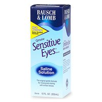 BAUSCH & LOMB SENS EYES + SALINE SOL 12 OZ