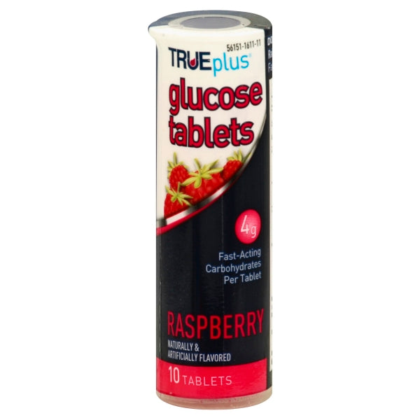 TRUE PLUS GLUCOSE TAB RASPBERRY 10