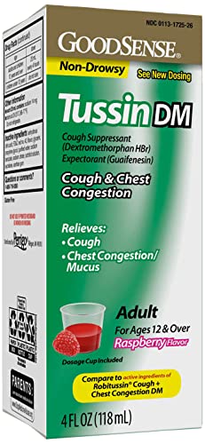 GS TUSSIN DM COUGH SYR ND RASPBERRY 4 OZ