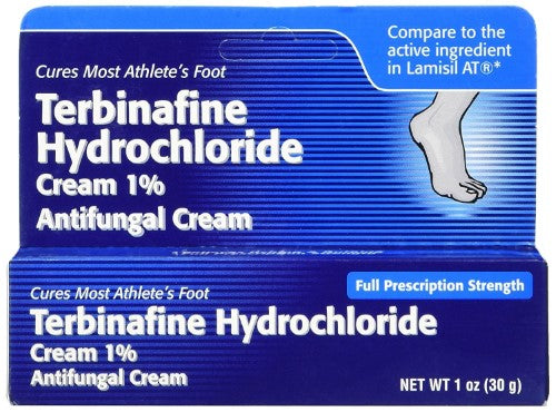 TERBINAFINE HCL CR ATHLETE FOOT 1% 30 GM OHM