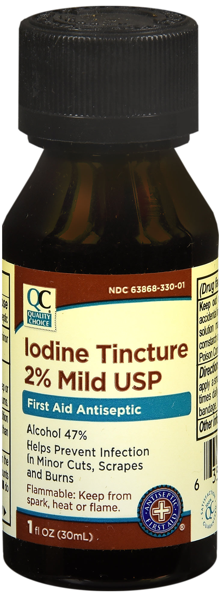 QC IODINE TINCTURE USP 2% 1 OZ