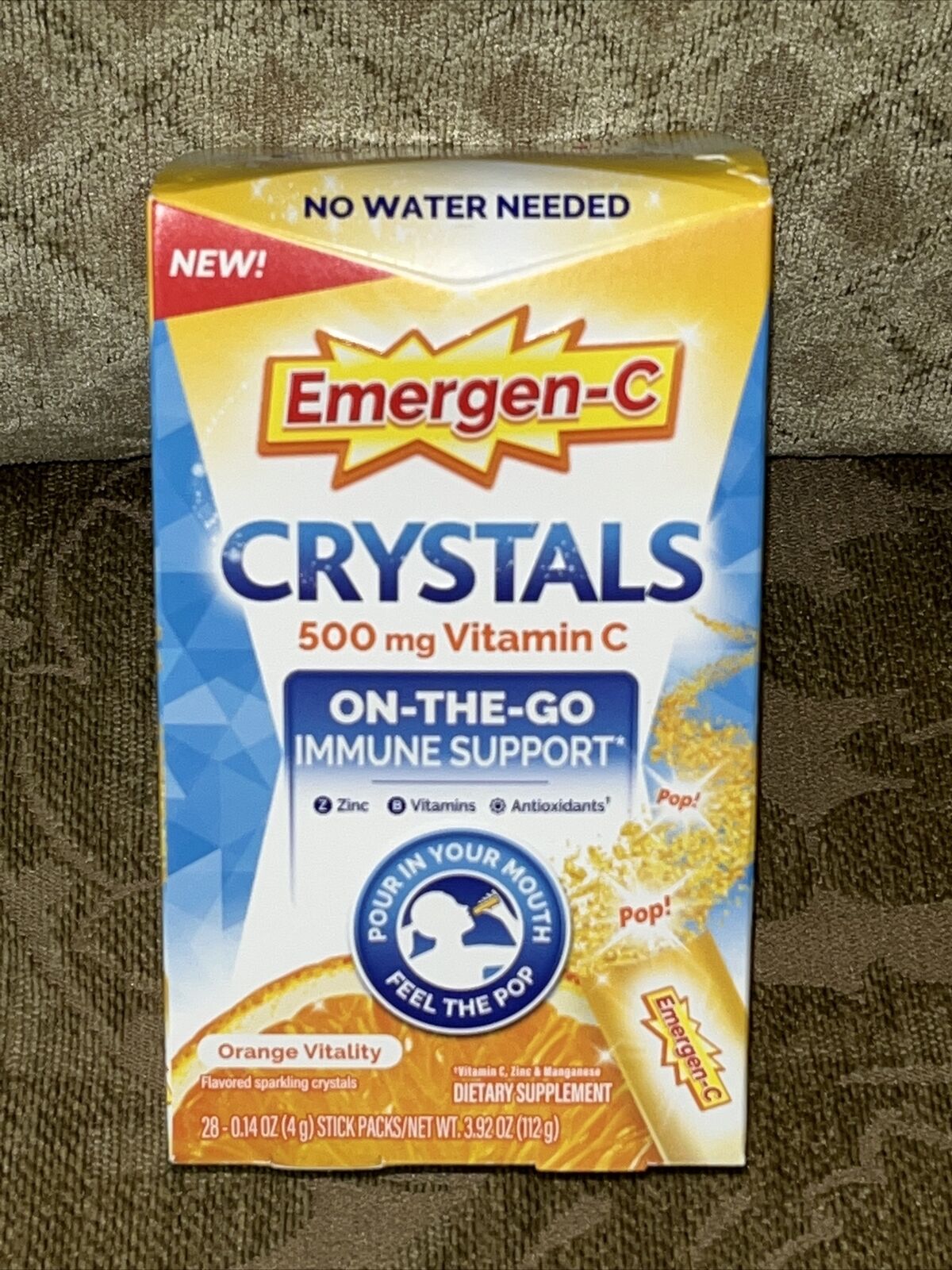 EMERGEN-C CRYSTALS ORANGE VITALITY 28