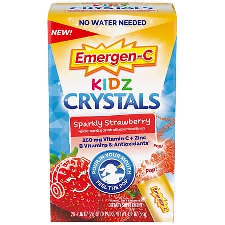 EMERGEN-C KIDZ SPARKLY STRAWBERRY BURST 28