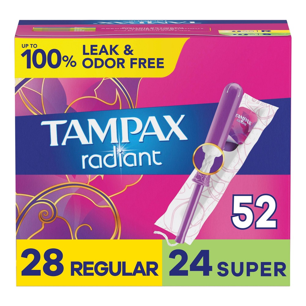 TAMPAX RADIANT REGULAR & SUPER 52