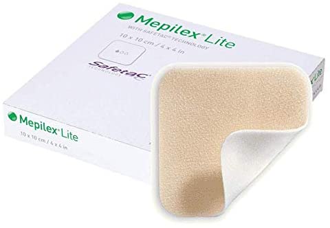 MEPILEX LITE DRESSING 4 X 4" (5)