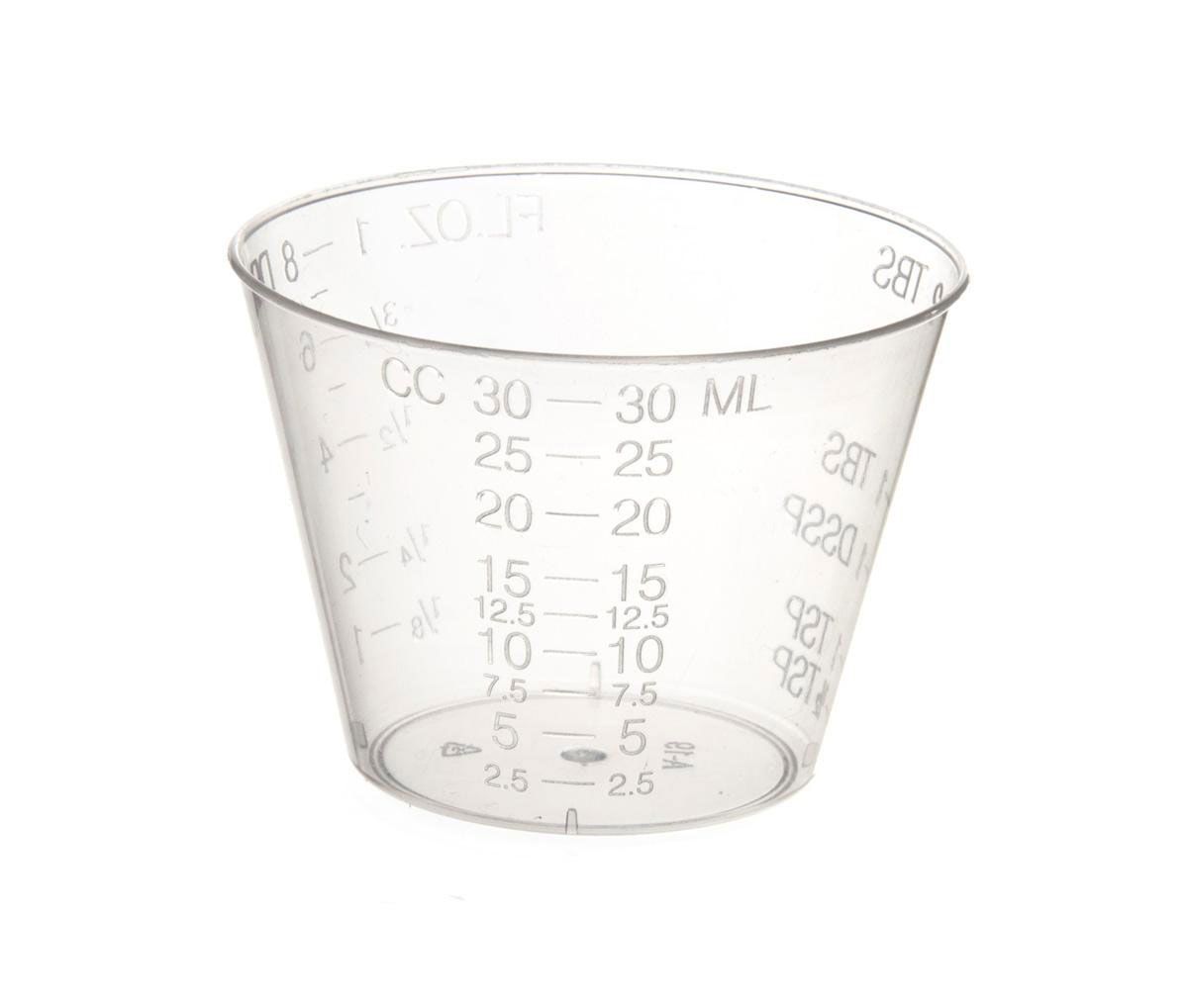 MEDICINE CUP PLASTIC GRADUATED 1 OZ 100