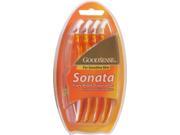 GS SONATA THREE BLADE DISP RAZ SENS SKIN 4PK