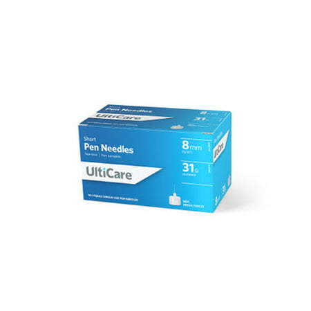 ULTICARE PEN NEEDLE 31G X 5/16" 8MM BX/100