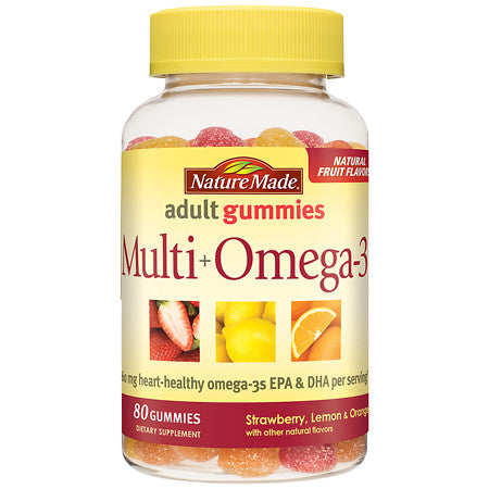 MULTI + OMEGA-3 ADULT GUMMIES 80 NM