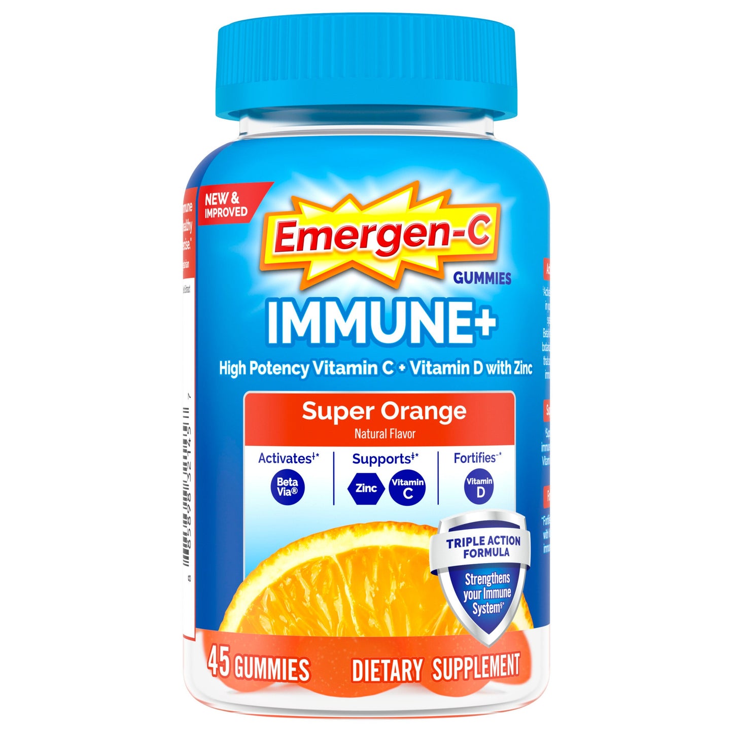 EMERGEN-C IMMUNE+ TA GUMMIES SUPER ORANGE 45