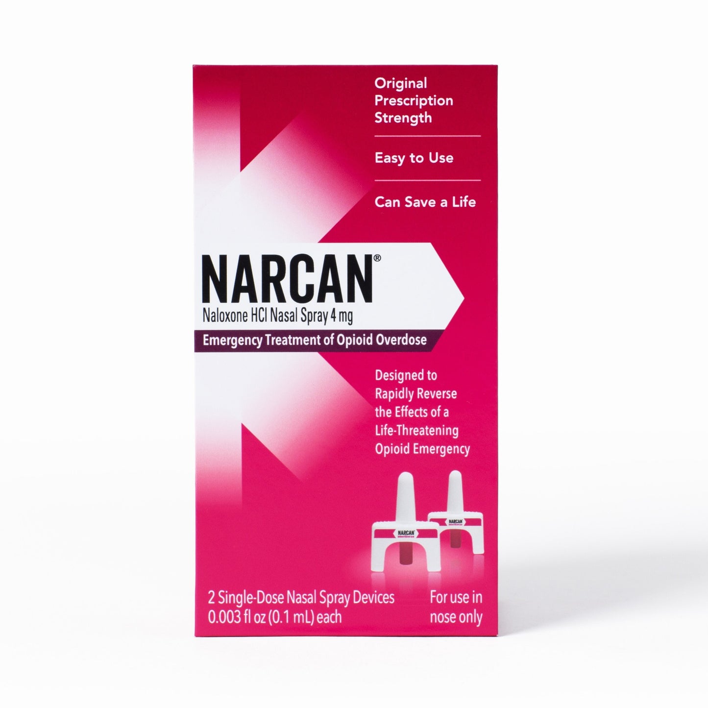 NARCAN NASAL SPRAY 4 MG 2 PK (OTC)