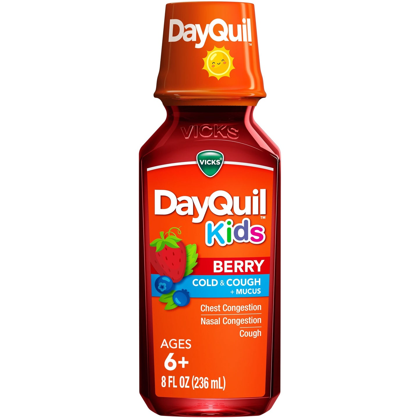 DAYQUIL KIDS COLD & COUGH + MUCUS BERRY 8 OZ