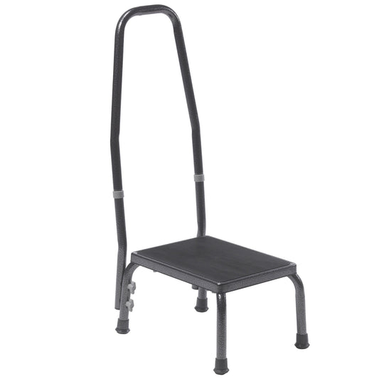 STEP FOOT STOOL W/HANDRAIL 9.5" 300LB DR