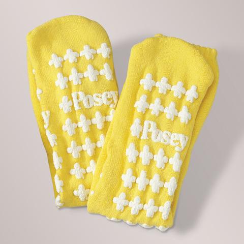 SOCKS NON-SKID LF YELLOW STD PR #6239