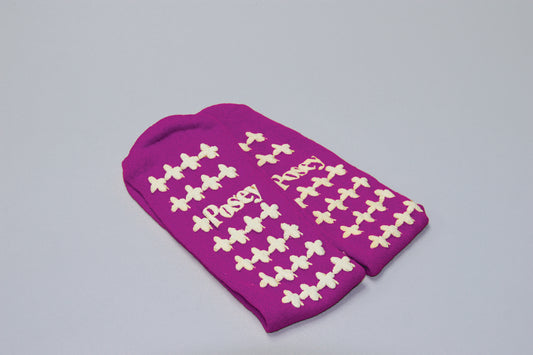 SOCKS NON SKID-LF PURPLE STD PR #6239