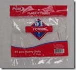 PLASTIC CUTLERY FORKS 51 CT