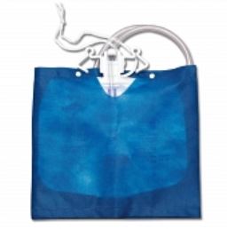 URINARY DRAIN BAG COVER FABRIC BLUE