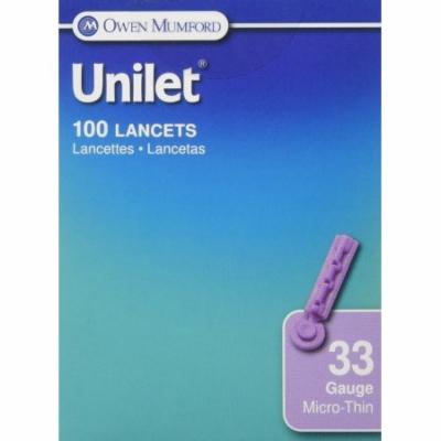 UNILET ECONOMY LANCET MICRO THIN 33G 100