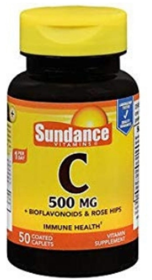 VITAMIN C TAB W/BIOFLAV + ROSE HIPS 500 MG 50