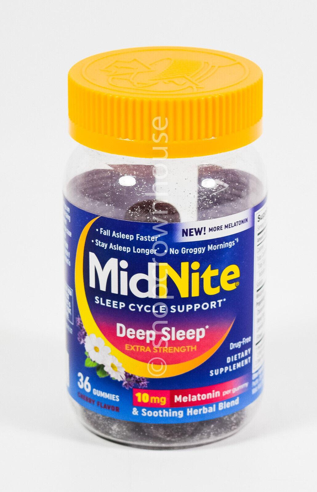 MIDNITE MELATONIN SLEEP AID 10 MG GUMMIES 36