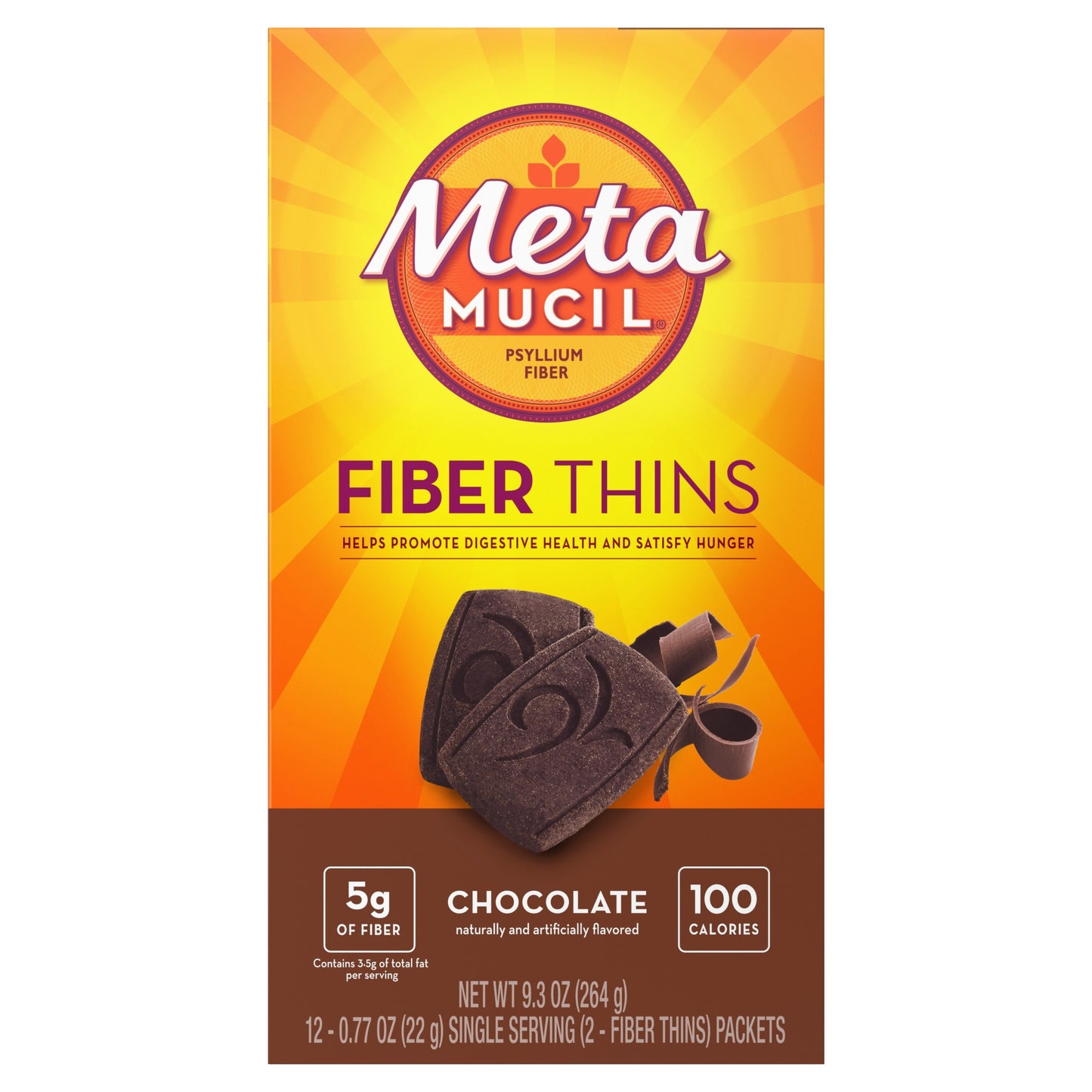 METAMUCIL WAFERS CHOCOLATE 12