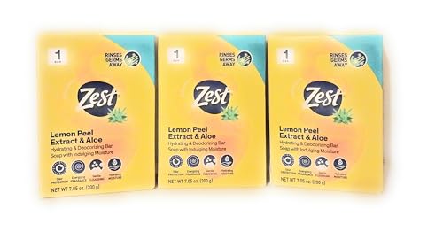 ZEST BAR SOAP LEMON PEEL + ALOE 7.05 OZ