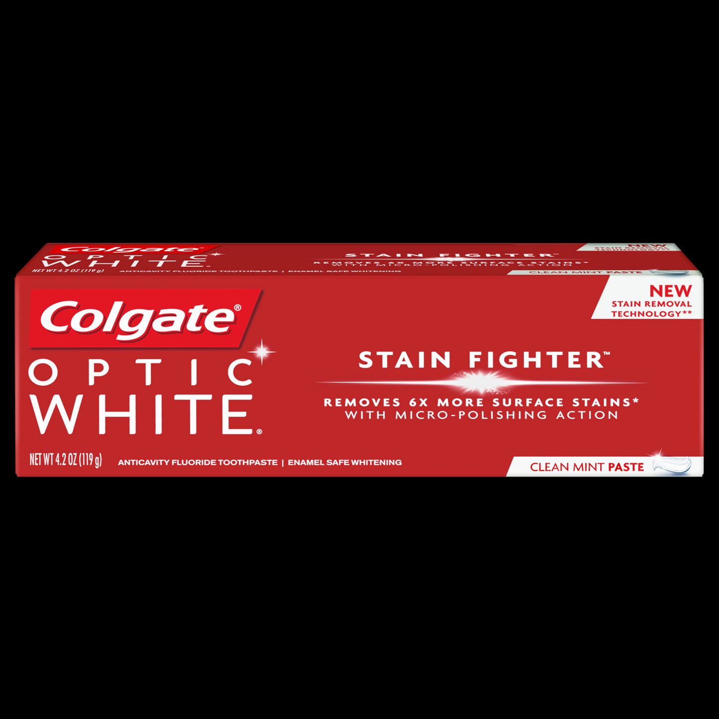 COLGATE OPTIC WH T/P STAIN FIGHT CL MNT 4. CG
