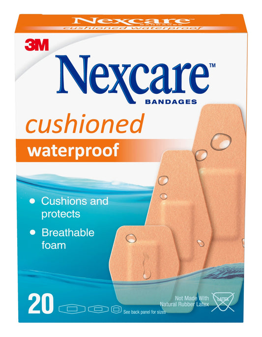 NEXCARE BANDAGE WATERPROOF CUSHIONED ASST 20