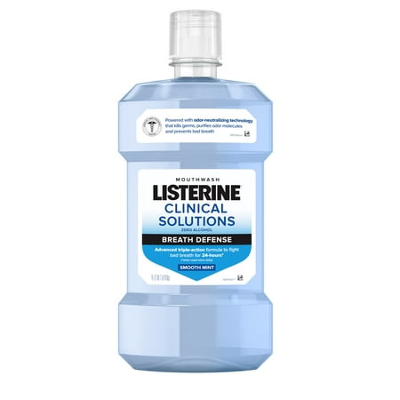 LISTERINE CLINICAL BREATH DEFENSE MINT 1 LT