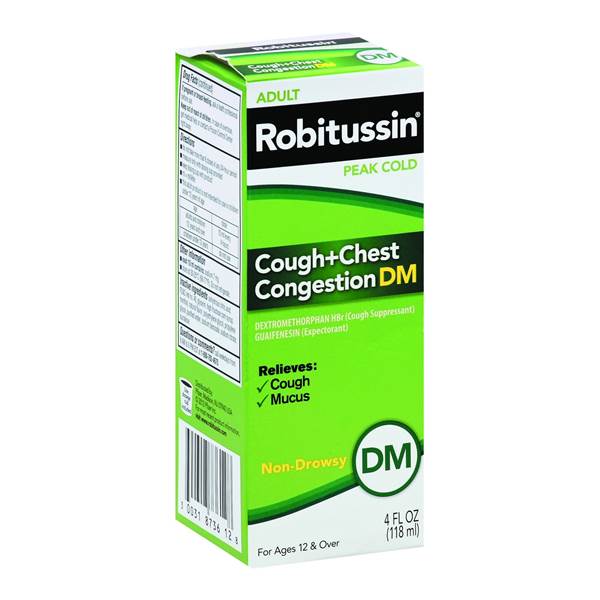 ROBITUSSIN COUGH+CHEST CONGESTION DM 4 OZ