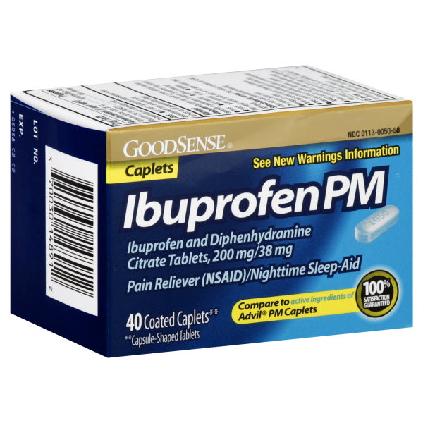 GS IBUPROFEN PM 200 MG/38MG COATED CPLT 40