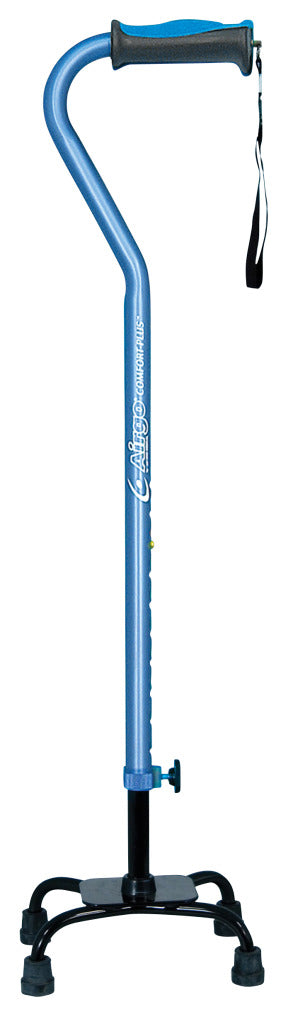 CANE QUAD LG BASE OFFSET AIRGO BLACK