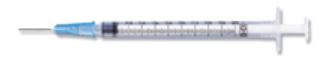 BD SYR/NEEDLE TUBERCULIN 1CC 27G X 1/2" 100