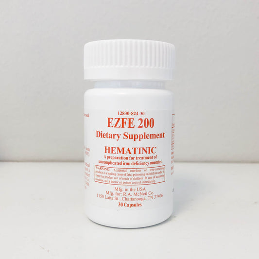 EZFE 200 DIETARY IRON SUPPLEMENT CAP 30