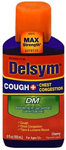 DELSYM ADULT DM COUGH + CONGEST CHERRY 6 OZ