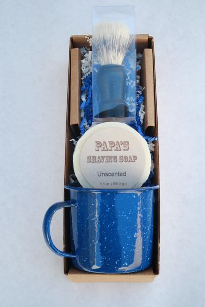 PAPA'S SHAVE KIT 3 PC (MUG/SOAP/BRUSH)