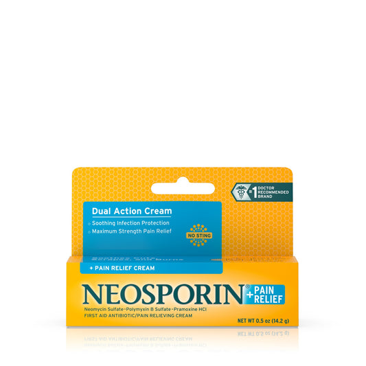NEOSPORIN + CREAM MAXIMUM STRENGTH 1/2 OZ