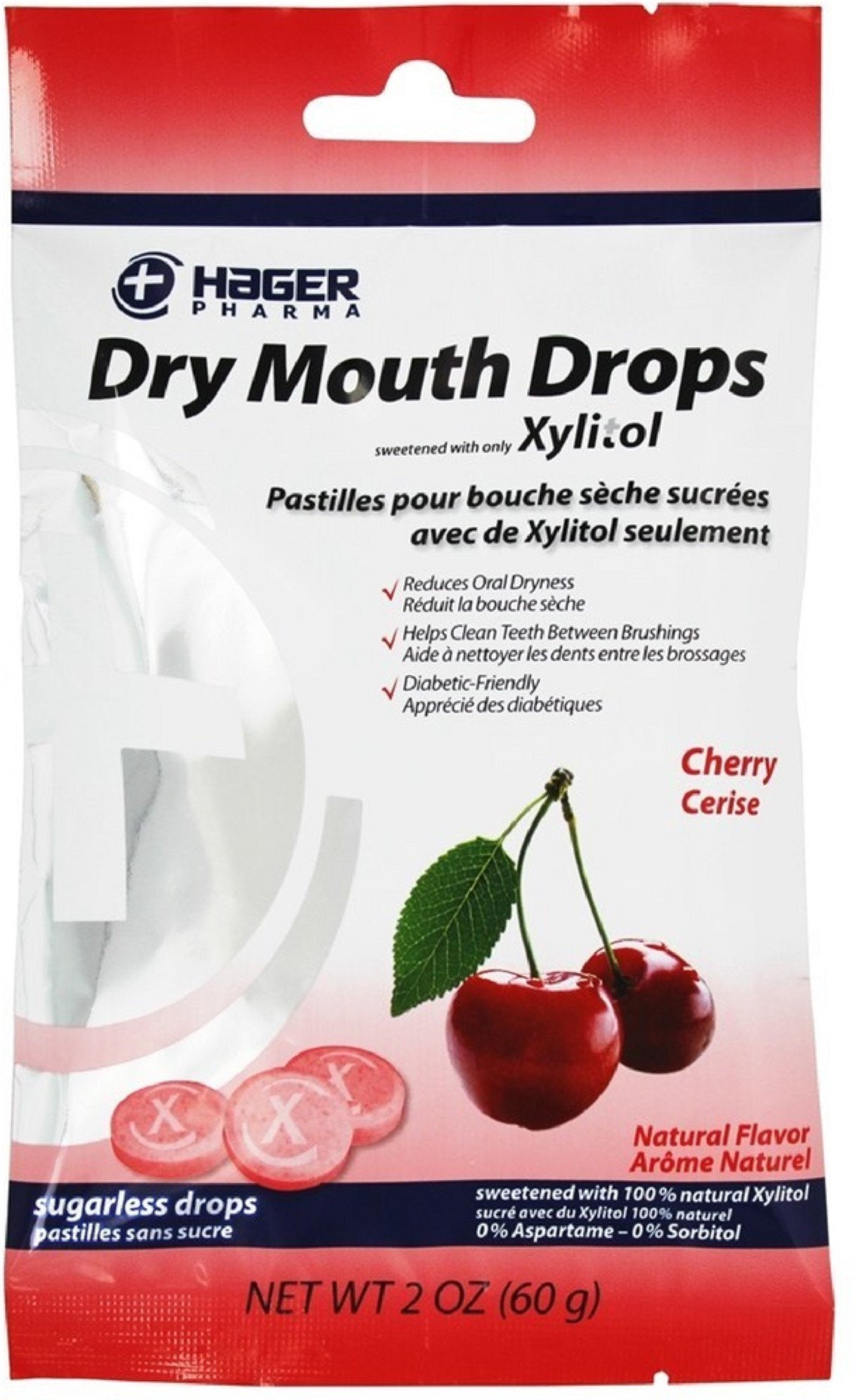 HAGER PHARMA DRY MOUTH DROP CHERRY 26