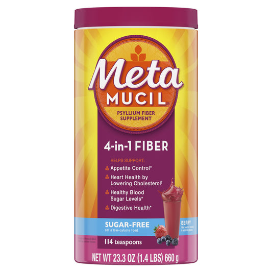 METAMUCIL SM TEXT BRY BURST SF 114DOSE 23.3OZ