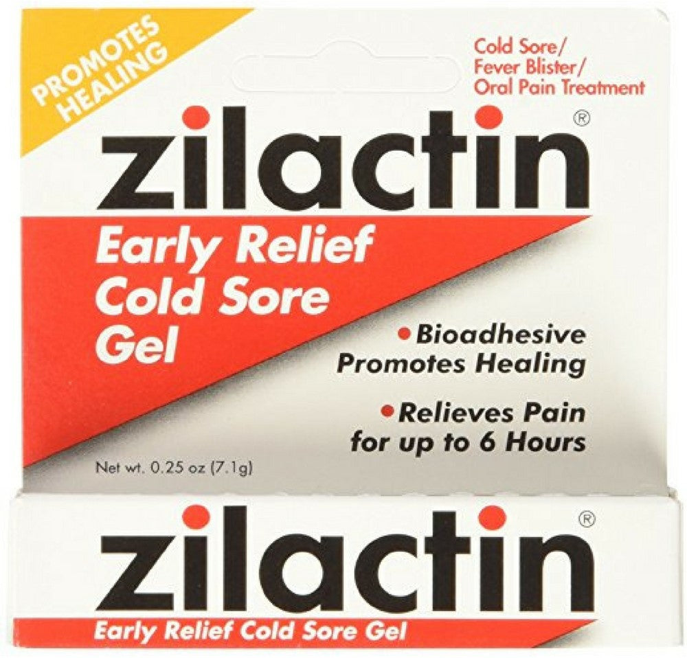 ZILACTIN COLD SORE GEL .25 OZ
