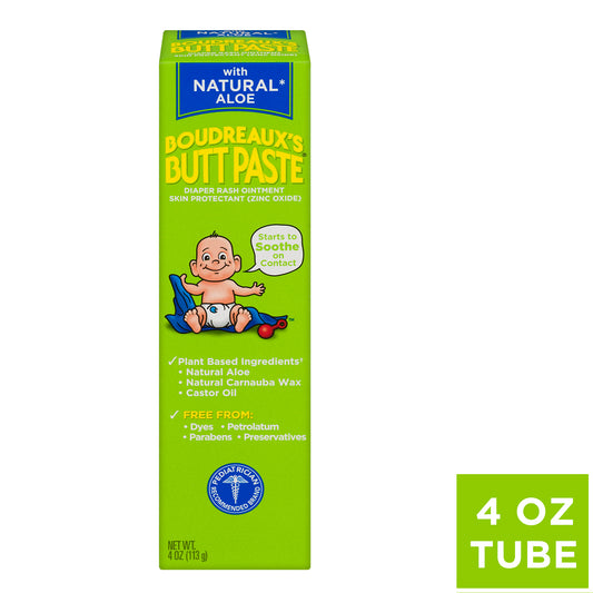 BOUDREAUX'S BUTT PASTE NATURAL ALOE OINT 4 OZ