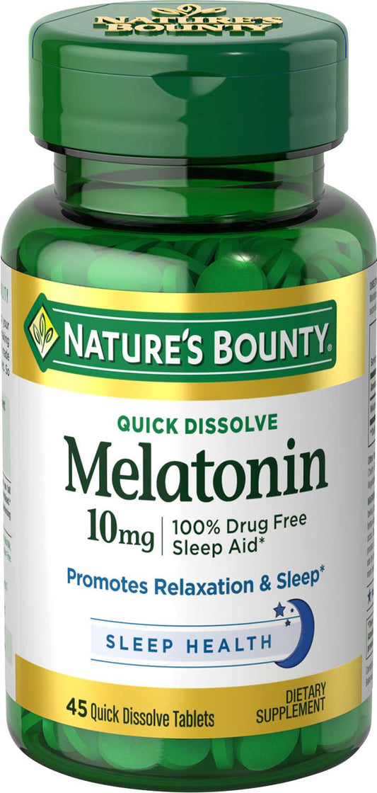 MELATONIN FAST DISSOLVE TAB 10 MG 45 NB 52802