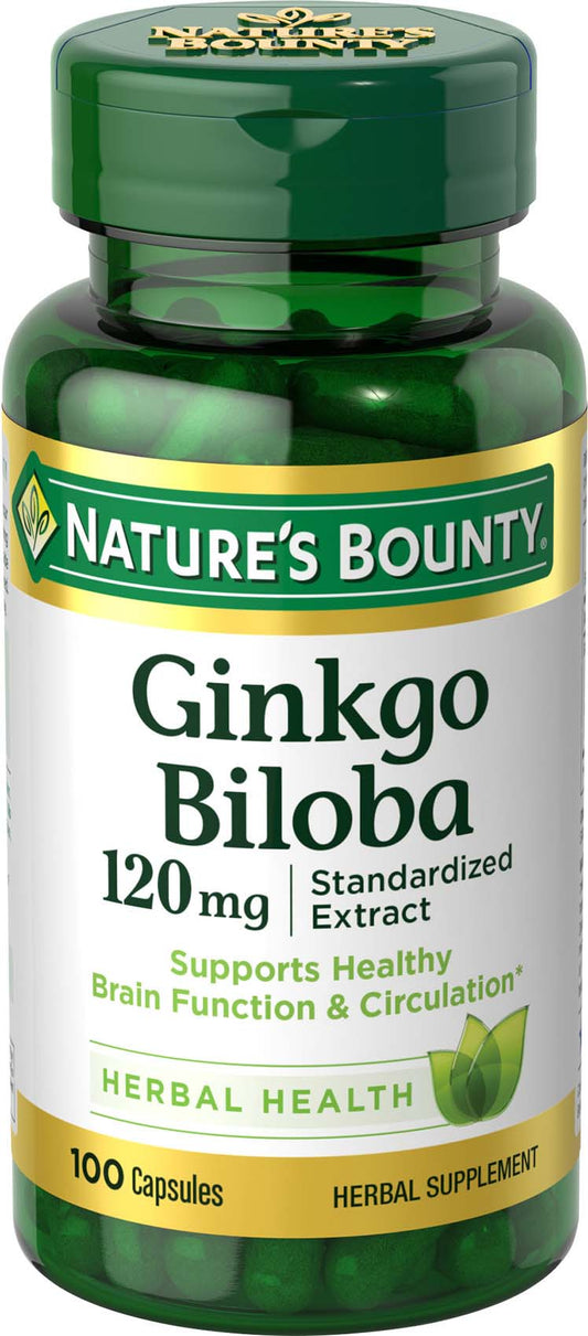 GINKGO BILOBA STD EXT CAP 120 MG 100 NB 4544