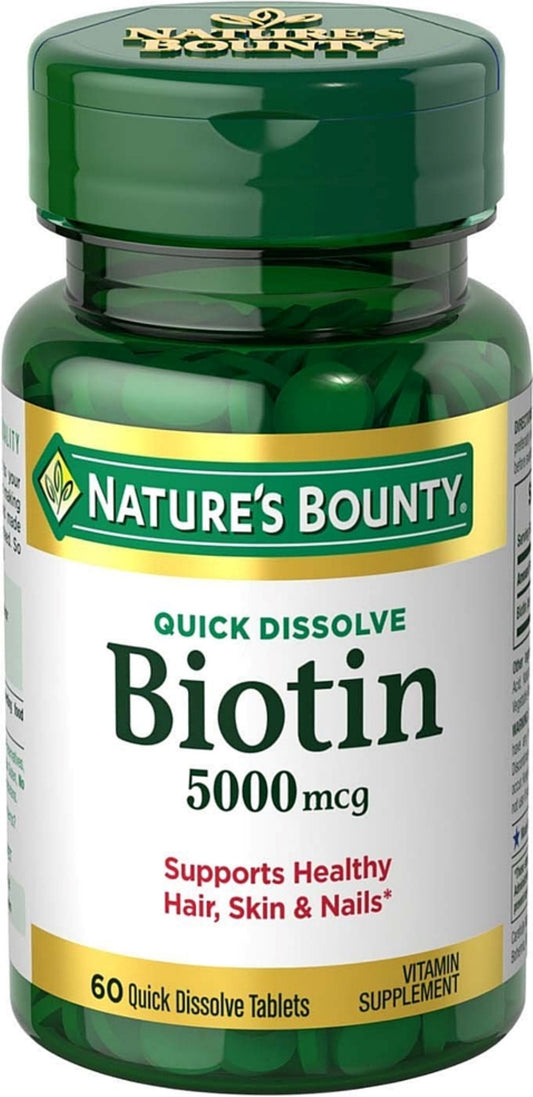 BIOTIN TAB 5000 MCG QUICK DISSOLVE 60 NB
