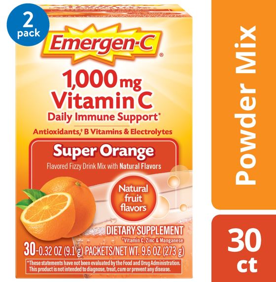 EMERGEN-C SUPER ORANGE VIT C 1000 MG 30 EC54