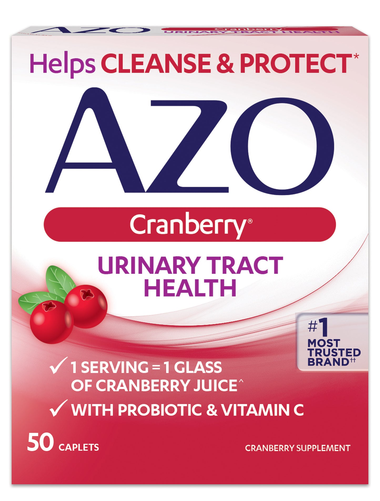 AZO CRANBERRY CAPLET 250 MG 50
