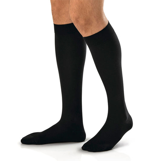 KNEE HIGH 20-30 JOBST MEN CT BLK XL FULL CALF